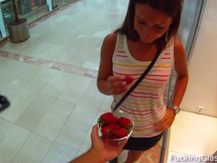 NastyAdult.info presents: Sweet strawberry fuck in a wc