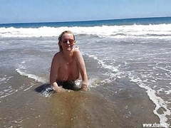 NastyAdult.info presents: The beach whore for everyone on gran canaria uncut