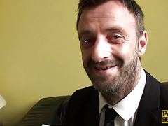 NastyAdult.info presents: Posh british skank doggystyled after messy bj