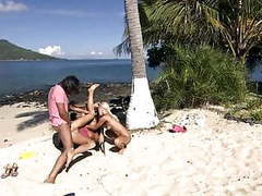 NastyAdult.info presents: Two girls fuck at caribian beach