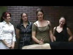 NastyAdult.info presents: Jerky office girls - cfnm handjob