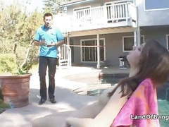 NastyAdult.info presents: Sunbathing teen fucked by not step dad