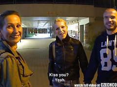 NastyAdult.info presents: Beautiful czech pair gets money for gf exchange