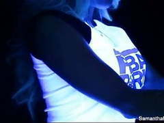 NastyAdult.info presents: Samantha saint's blacklight halloween