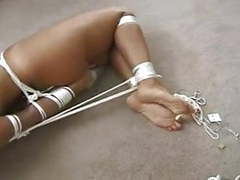 NastyAdult.info presents: Robbed and left nude and hogtied