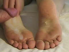 NastyAdult.info presents: Triple cum footjob