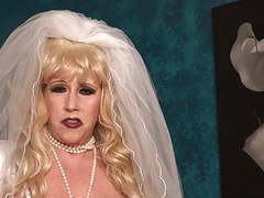 NastyAdult.info presents: Nympho bride and her toys.