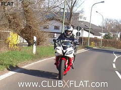 NastyAdult.info presents: Clubxflat-  biker babe towed after breakdown