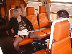 NastyAdult.info presents: Virgin boy and nasty mom in train