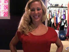 NastyAdult.info presents: Bra and panties tease in webcam porn