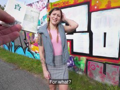 NastyAdult.info presents: Hardcore fucking outdoors with small tits stranger mina k. hd