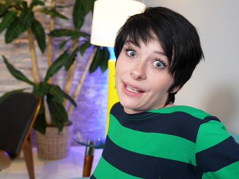 NastyAdult.info presents: Short hair kitty lynn gives a blowjob and gets fucked balls deep