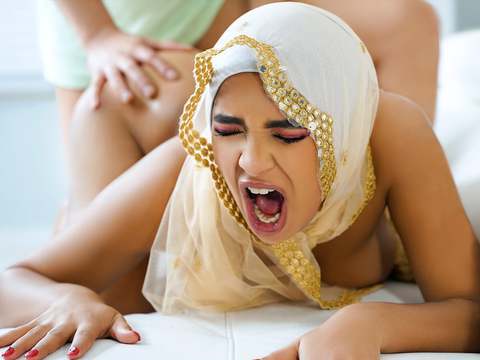 NastyAdult.info presents: Muslim cutie with juicy tits babi star bends over and takes fat cock in her ass - hijab hookup