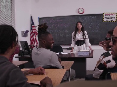 NastyAdult.info presents: Hardcore interracial fucking in the office with a cum loving slut