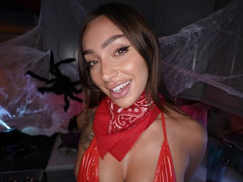 NastyAdult.info presents: Tattooed sisi rose wearing red lingerie gets fucked hard