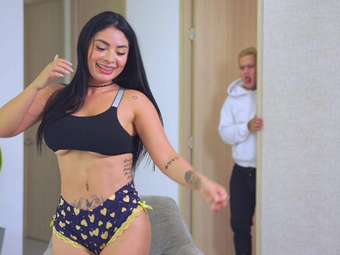 NastyAdult.info presents: Brunette alejandra palacios with hot ass sucking a hard cock