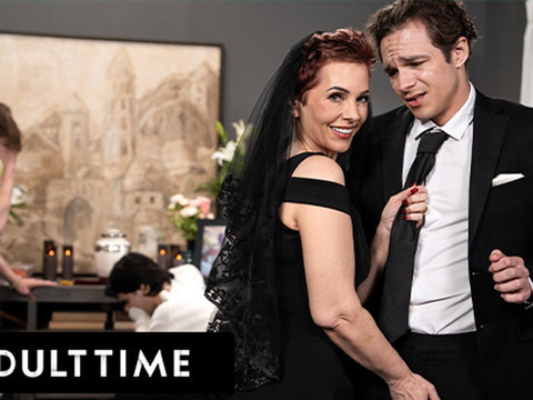 NastyAdult.info presents: Adult time - horny tattooed gilf ruby lynne caught fucking big dick stud during her hubby's funeral!