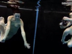 NastyAdult.info presents: Skinny teens swim in the deep pool naked