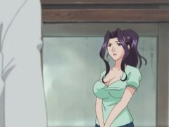 NastyAdult.info presents: Busty hentai beauty fondles old man cock