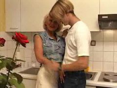 NastyAdult.info presents: Fucking his busty aunt in the kitchen