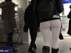 NastyAdult.info presents: Jeny smith  camel toe white leggings