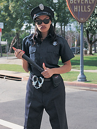 NastyAdult.info presents: Cherry Lee, This Corrupt L.A. Cop Takes What She Wants