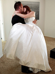 NastyAdult.info presents: Bride with big fake tits Veronica Vain gets her trimmed pussy nailed deep