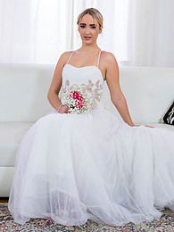 NastyAdult.info presents: Blonde bride Anna Khara has sex with the groom and a photographer at once