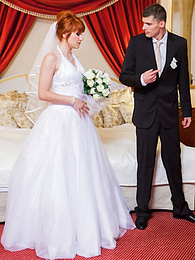 NastyAdult.info presents: Redhead Czech bride Lucy Bell getting double fucked on her wedding day