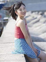 NastyAdult.info presents: Asian teen Chisaki Morito demonstrates her tiny tits and demonstrates her exposed body outdoors
